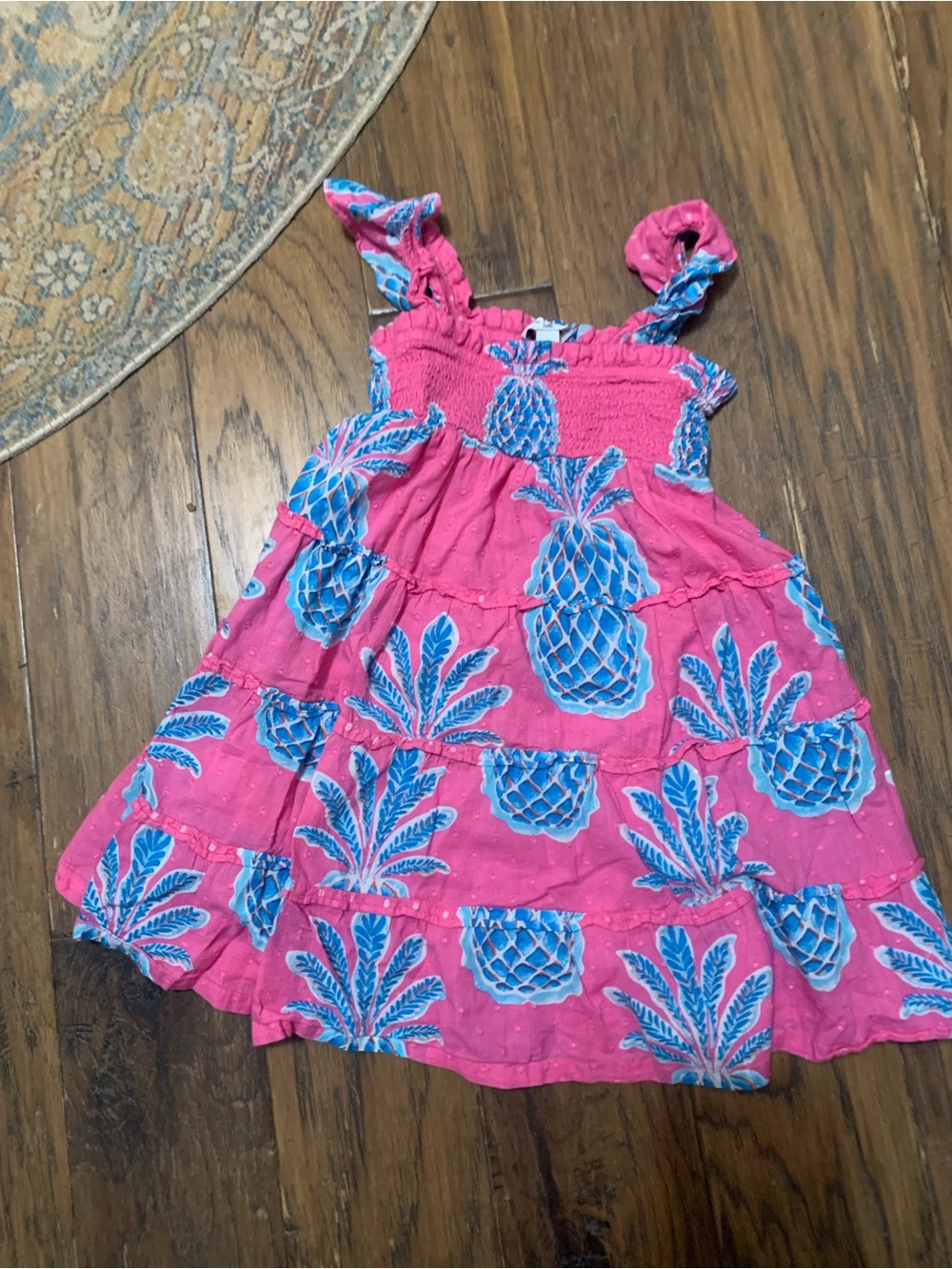 crown & ivy Hot Pink Pineapple Print Sundress